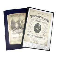 Two albums of Victorian and later sheet 