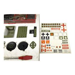 Meccano - unopened Multimodels Set No.6024139; Army Construction Set, boxed with instructions and part used decal sheet; and part No.2 Motorised Construction Set, boxed with instructions (3)