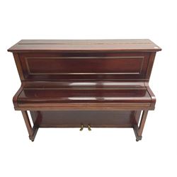 Challen - mahogany cased upright piano, circa 1920