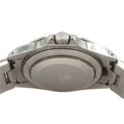 Rolex Oyster Perpetual Date Explorer II gentleman's stainless steel wristwatch, circa 2001, Ref. 16570, serial No. K623156, 'Polar' white dial and fixed 24 hour bezel, boxed with service dated 16 April 2015