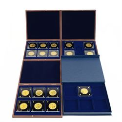 Fifteen 1/200oz 24ct gold 'King Charles III' medallions, produced by the Windsor Mint, in ...