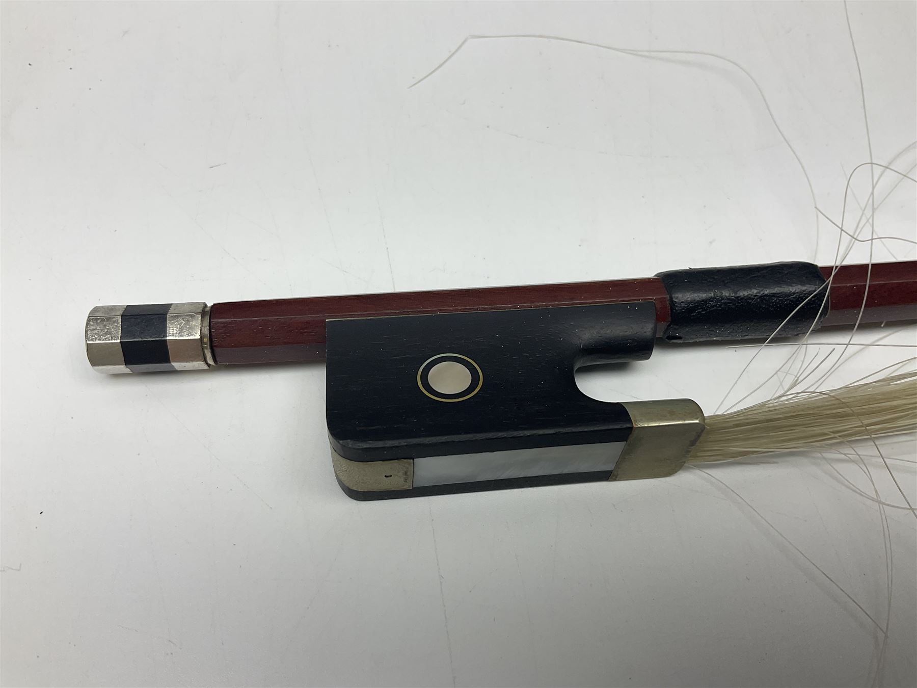 Stentor Student I quarter-size cello with 59.5cm two-piece maple back and ribs and spruce top; bears maker's label with serial no.M072648 L95.5cm overall; in Stentor soft carrying case with bow