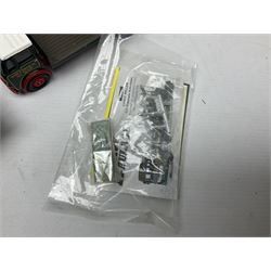 Corgi - two perspex cased 'Modern Trucks; 75202 ERF Curtainside Boddingtons and 75402 Leyland-DAF Curtainside Tate & Lyle; and nine unboxed Corgi lorries (11)