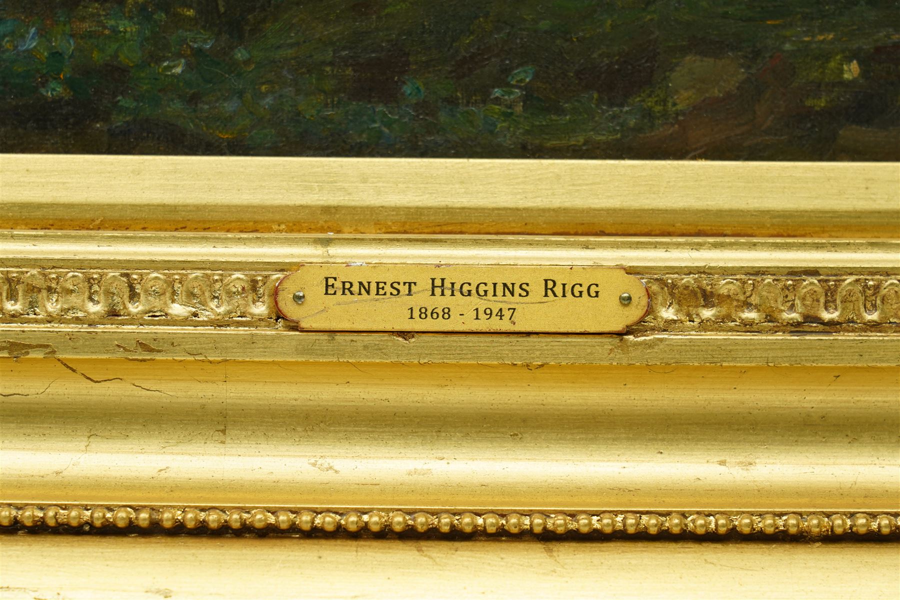 Ernest Higgins Rigg (Staithes Group 1868-1947): Children Playing in a Stream near Staithes, oil on canvas signed 50cm x 67cm