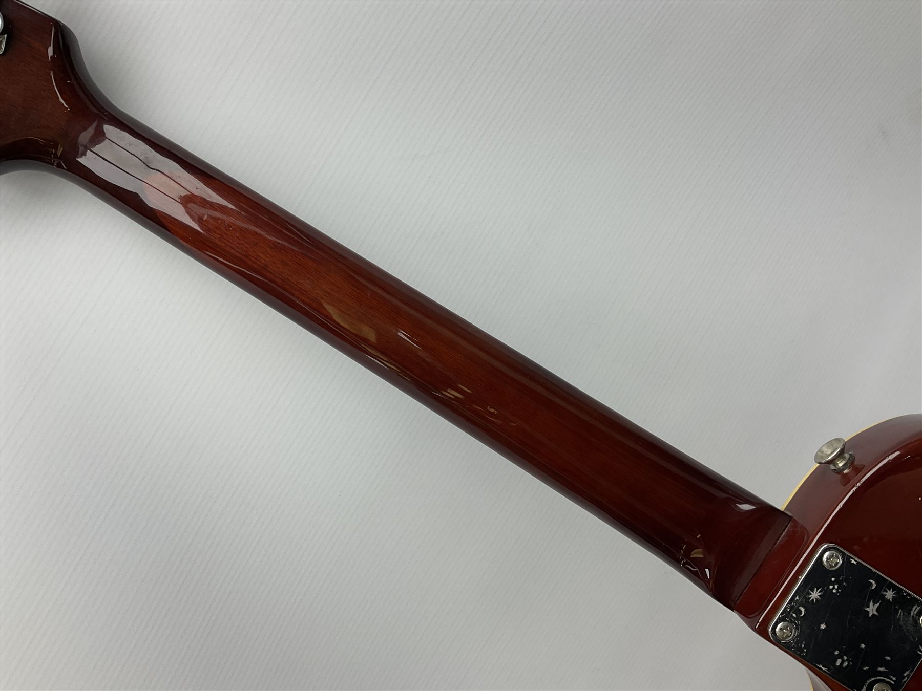 Westfield sunburst Les Paul style six-string electric guitar with ivory coloured trim L101cm; with Sunn ST-15 amplifier, serial no.VK-112435 (2)