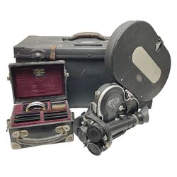 Arriflex 16 camera body, serial no. 11250, three 400ft magazines, cased filter set, 'Angenieux-Zoom Type 4x17.5B F.17.5-70mm' lens, serial no. 1199886 cases and other Addiflex equipment in hard case 