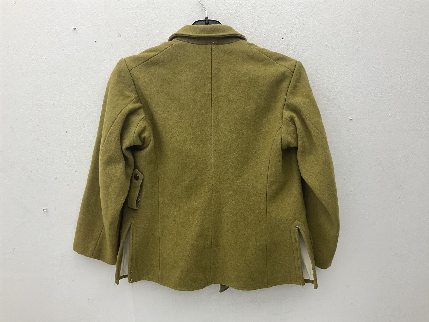 Japanese Type 38 winter tunic, the lining stamped with various Japanese character marks