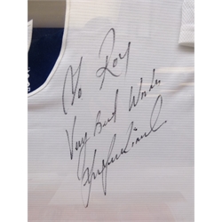  Framed Tottenham Hotspur shirt signed Les Ferdinand, 93cm x 89cm overall, ltd ed. 
