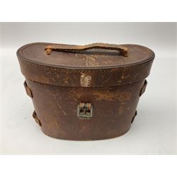 WW2 Air Ministry pair of 6x binoculars by Watson-Baker Co. Ltd, model no. G.E./293, dated 1943, serial no.8568, in similarly marked calf leather carrying case