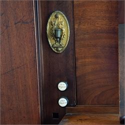 Late 18th century Chamber Organ by Thomas Elliot of London 1790.
Single manual organ, four octave keyboard with 54 keys C-f3, A=448, with Ivory naturals and ebonized sharps, makers’ name engraved on an ivory cartouche, detachable key cover, and music desk (in need of attention). With four speaking stops. Stopped Diapason, Open diapason, Principal and Fifteenth. Crank/pedal operated single rise bellows also provided with an electric blower. Original case with display pipes and candle sconces (one damaged). All pipework present: however there are some damaged pipes, cyphers, and several pipes require re-location in the soundboard, the instrument plays, but some parts of the action and blower will require attention/repair and adjustment.

Given the intricate nature of these historic instruments, specialist support will be available if required – including a professional organ builder prepared to undertake full dismantling and reassembly – to assist successful buyers with safe removal and onward handling. Price upon application.


This item has been registered for sale under section 10 of the APHA Ivory Act Reference EH8B3YPL