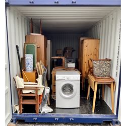 Container Contents Auction - entire container contents to include a dresser, corner tv cabinet , tumble dryer, table, wardrobe, chairs and much more. Location: Duggleby Storage, Scarborough Business Park YO11 3TX Viewing: Strictly by appointment call 01723 507111. Please note: all contents must be removed by Friday 9th April, items not collected by this time will be disposed of or resold on behalf of David Duggleby Ltd. This does not include the container.