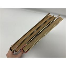 Three Childrens books, comprising Father Tuck's Once Upon a Time and two french books by Hachette et Cie, together with a folder of Ours The Magazine of Reckitts