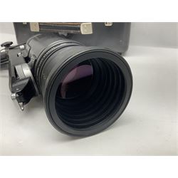 Zenit Photosniper Outfit, to include Zenit E camera body, serial no 80272217, 'Tair-3S 4.5/300' lens serial no 8508819, 'Aico 3x Converter', etc, all in a metal carry case  