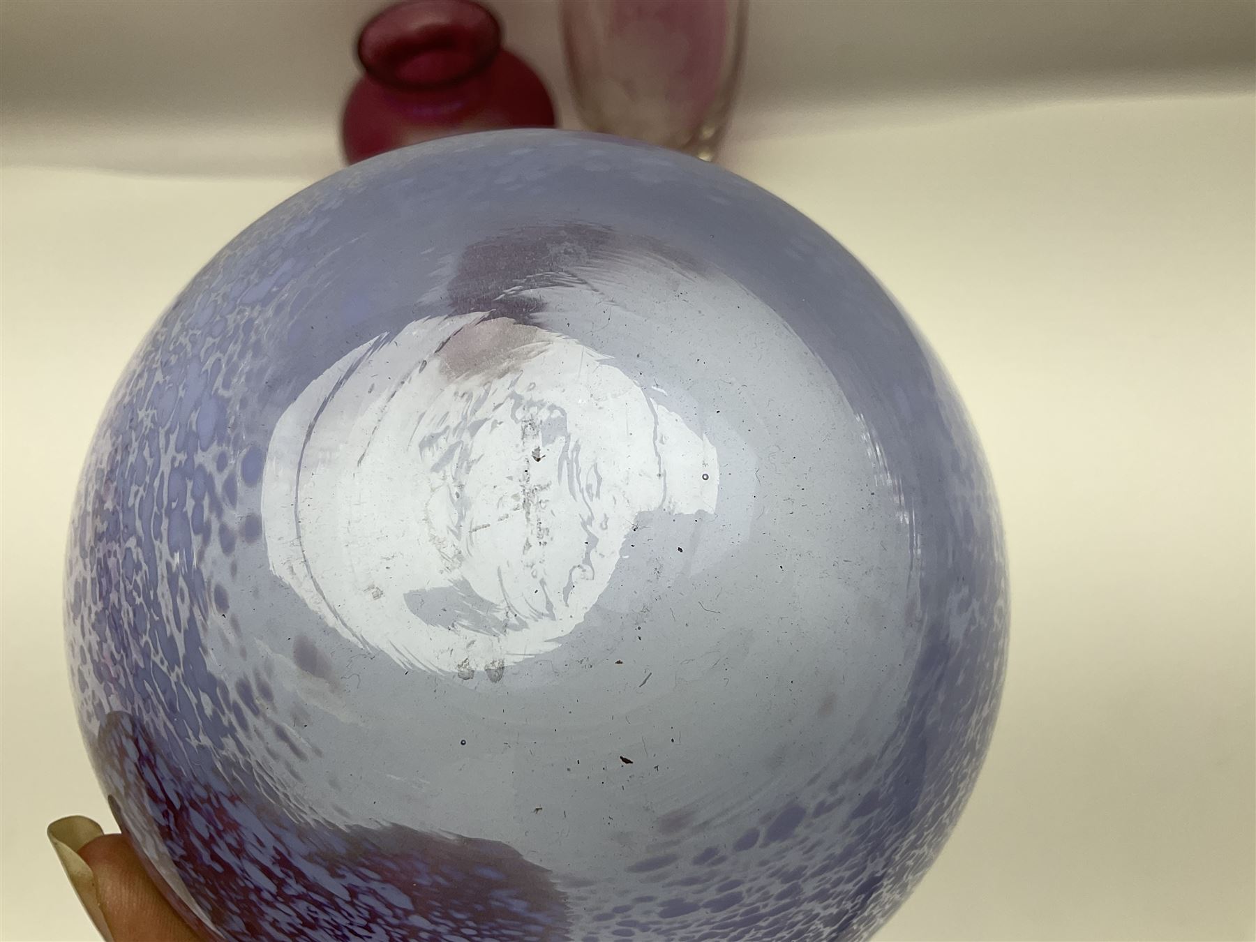 Collection of Caithness glass vases and dishes, to include mottled and swirl designs,  largest 20cm (23)