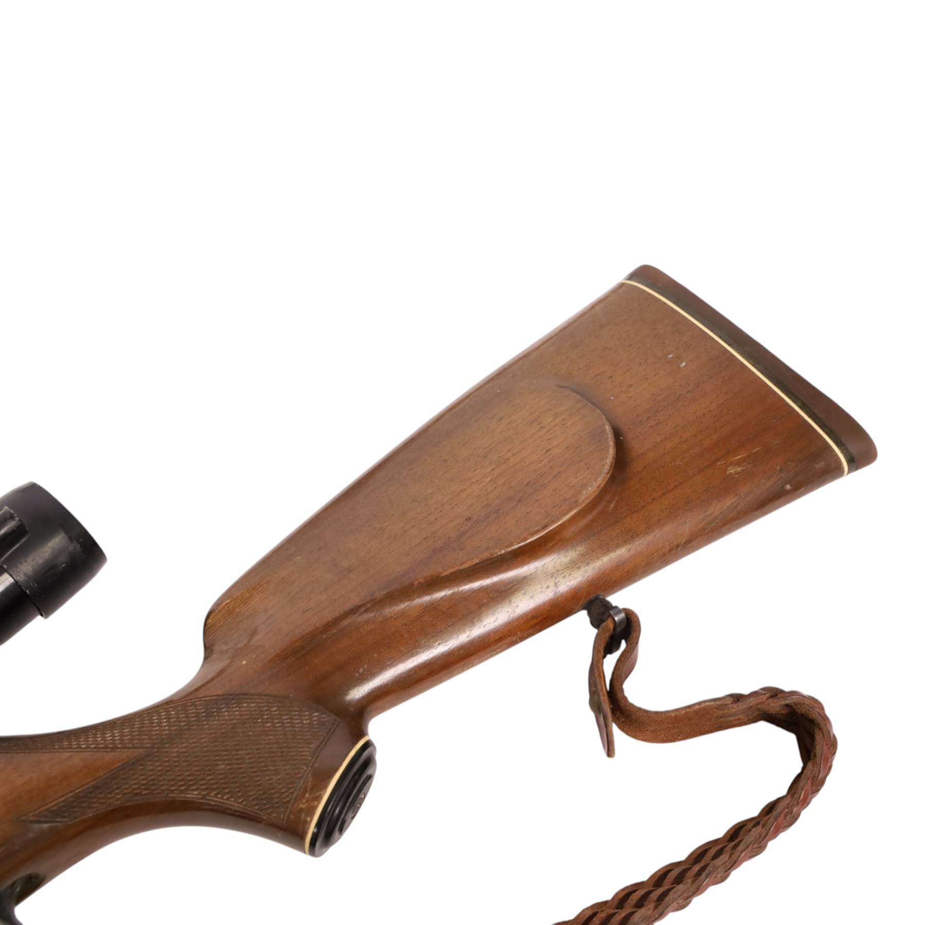 Weihrauch HW35 Export .22 air rifle, serial number 668937, with Hunter 6x40 scope attached 