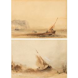 Henry Barlow Carter (British 1803-1867): 'Scarborough' and 'Bridlington', pair watercolour...