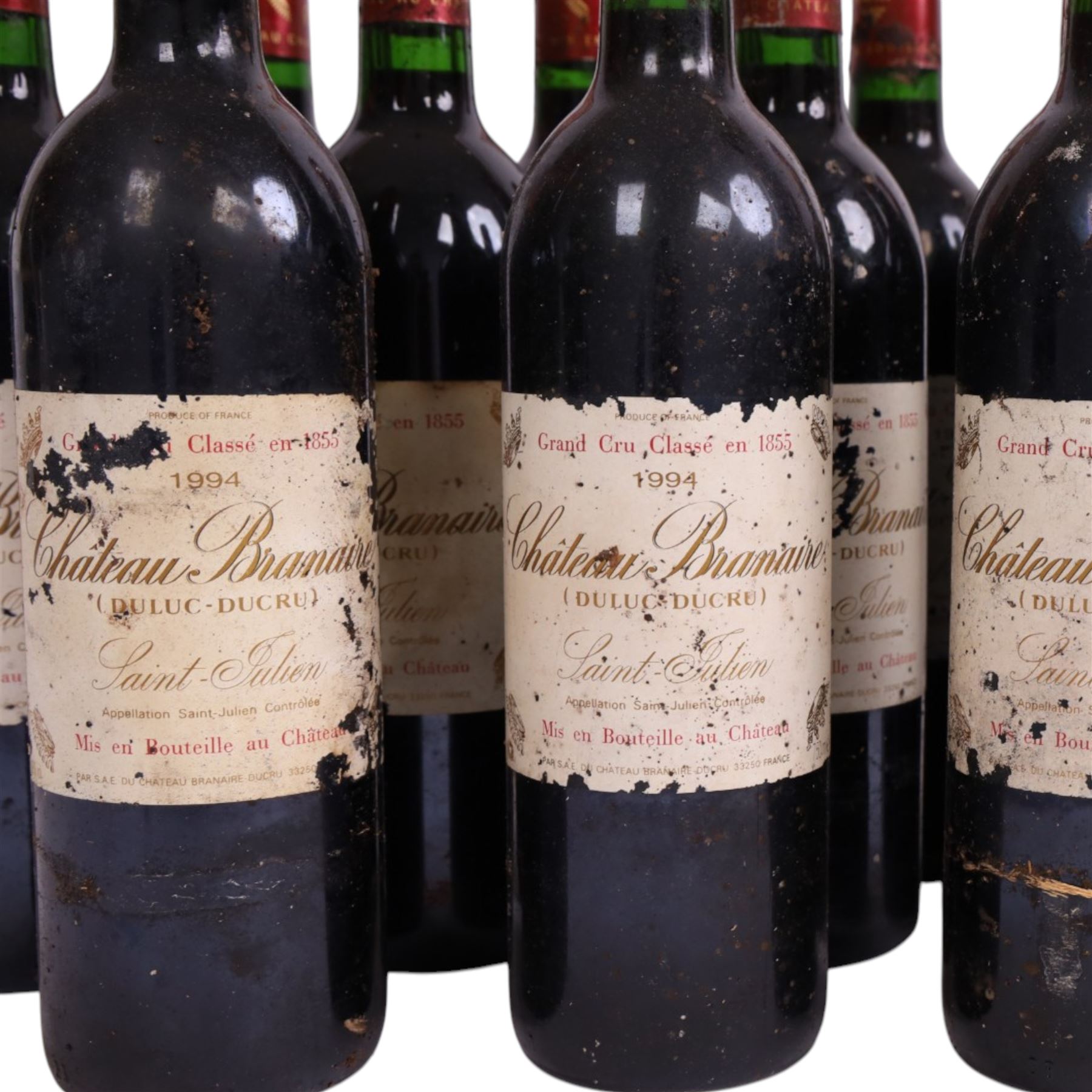Château Branaire Duluc-Ducru 1994, saint Julien, 750ml, 13% vol, twelve bottles