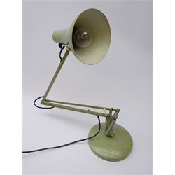  Green Anglepoise desk lamp, stamped Anglepoise Lighting Ltd  