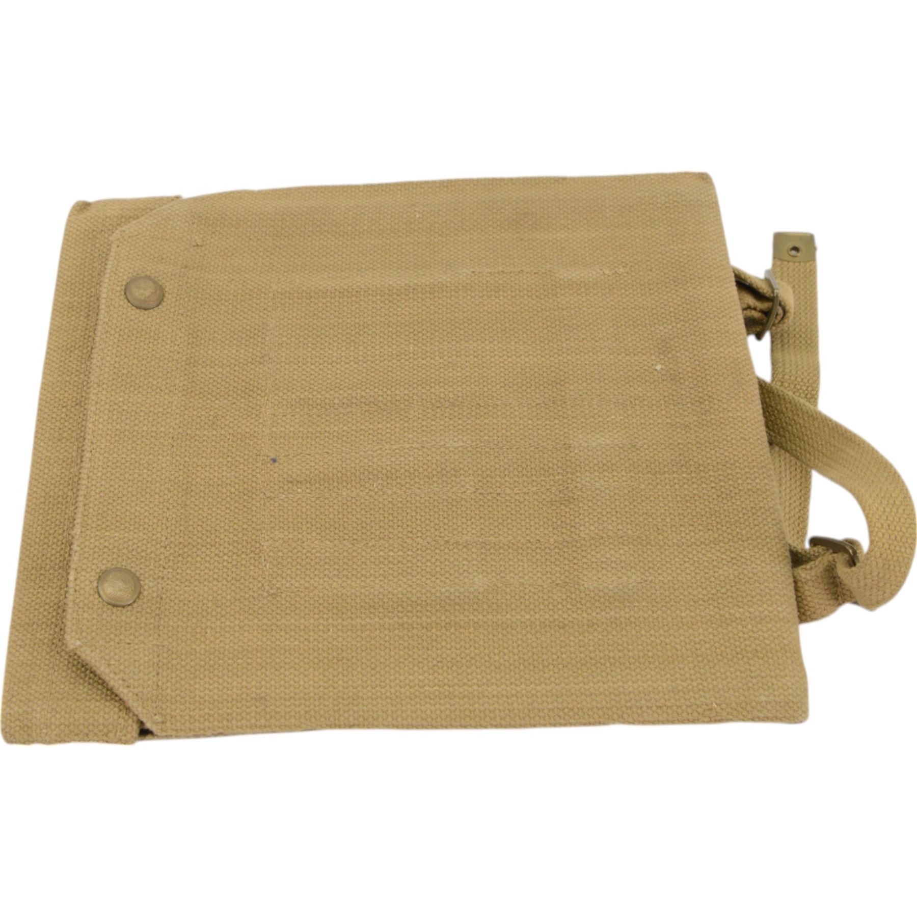 WWI British Army issue map board, stamped Houghton-Butcher, London 1915, fitted with compass, protractor and leather strap, together with two webbing map cases