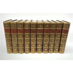 Chamber's Encyclopaedia. 1895. New Edition. Ten volumes. Uniformly bound in green half leather with gilt panelled spine, marbled edges and end papers (10)