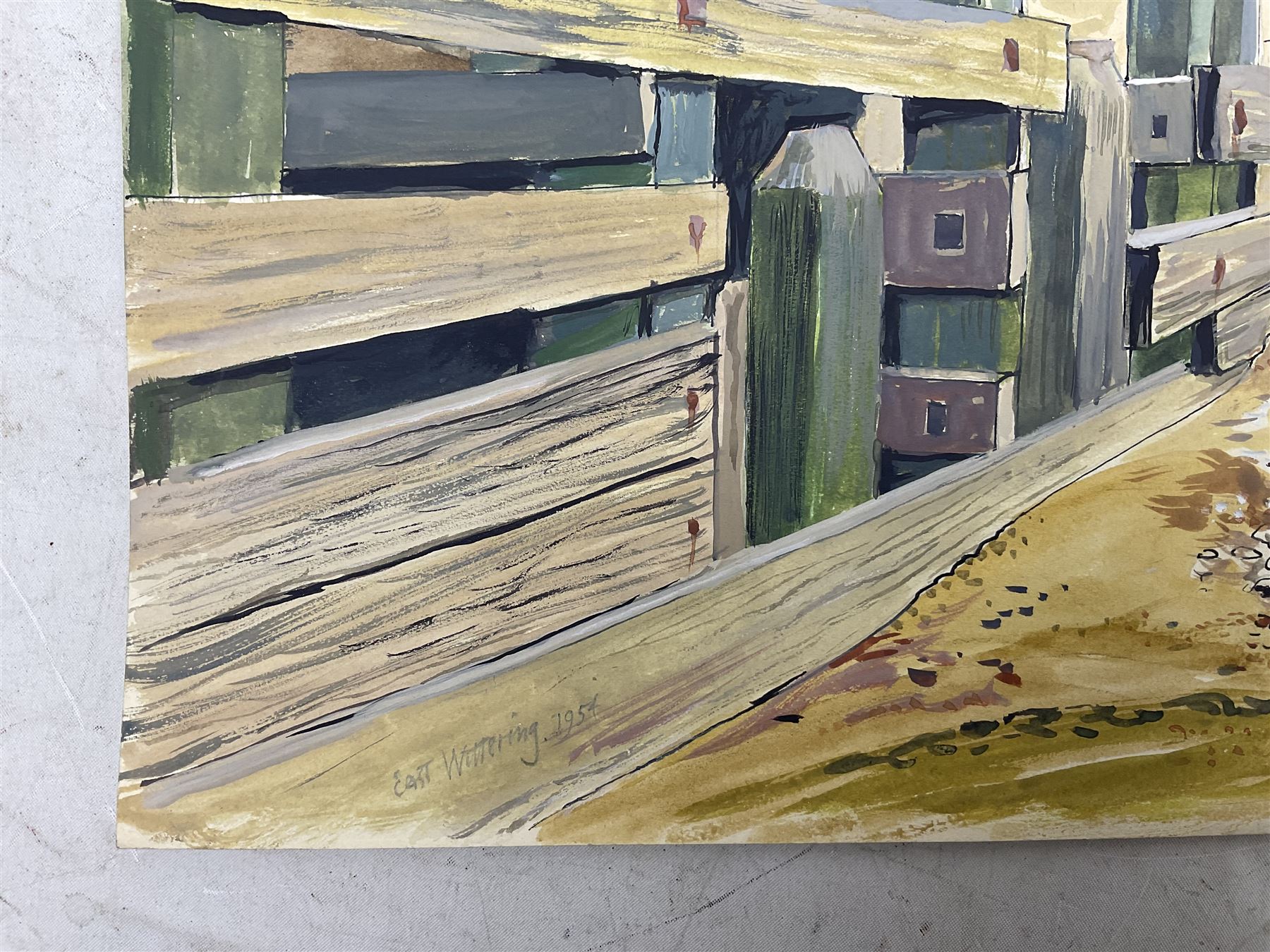 Frederick George Austin (British 1902-1990): 'East Wittering - Sussex', watercolour signed titled and dated 1954, 28cm x 38cm (unframed)
Provenance: direct from the granddaughter of the artist