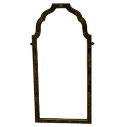 Small early 20th century Chinoiserie framed wall mirror