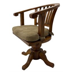 Barker & Stonehouse - Villiers reclaimed pine swivel desk chair