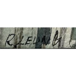 Richard Leung (Cantonese 1961-): View over Hong Kong Harbour, watercolour signed 26cm x 36cm