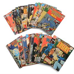 Collection of Bronze Age and later DC war and similar comic books, titles including Weird War, Scalphunter, GI Combat, The Unknown Soldier, Men of War, Sgt Rock , Losers, etc etc