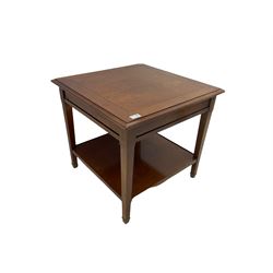 Grange Furniture cherry wood square lamp table