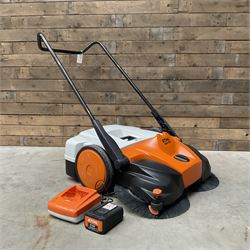 Stihl KGA 770 sweeper with battery and charger
