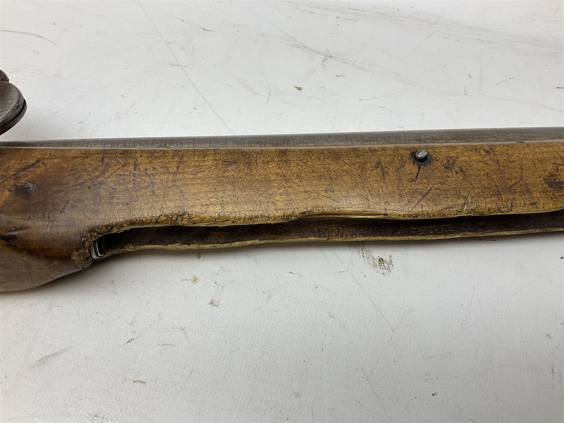 SHOTGUN CERTIFICATE REQUIRED - Modern 20-bore matchlock muzzle loading Civil War type musket, with 92.5cm(36