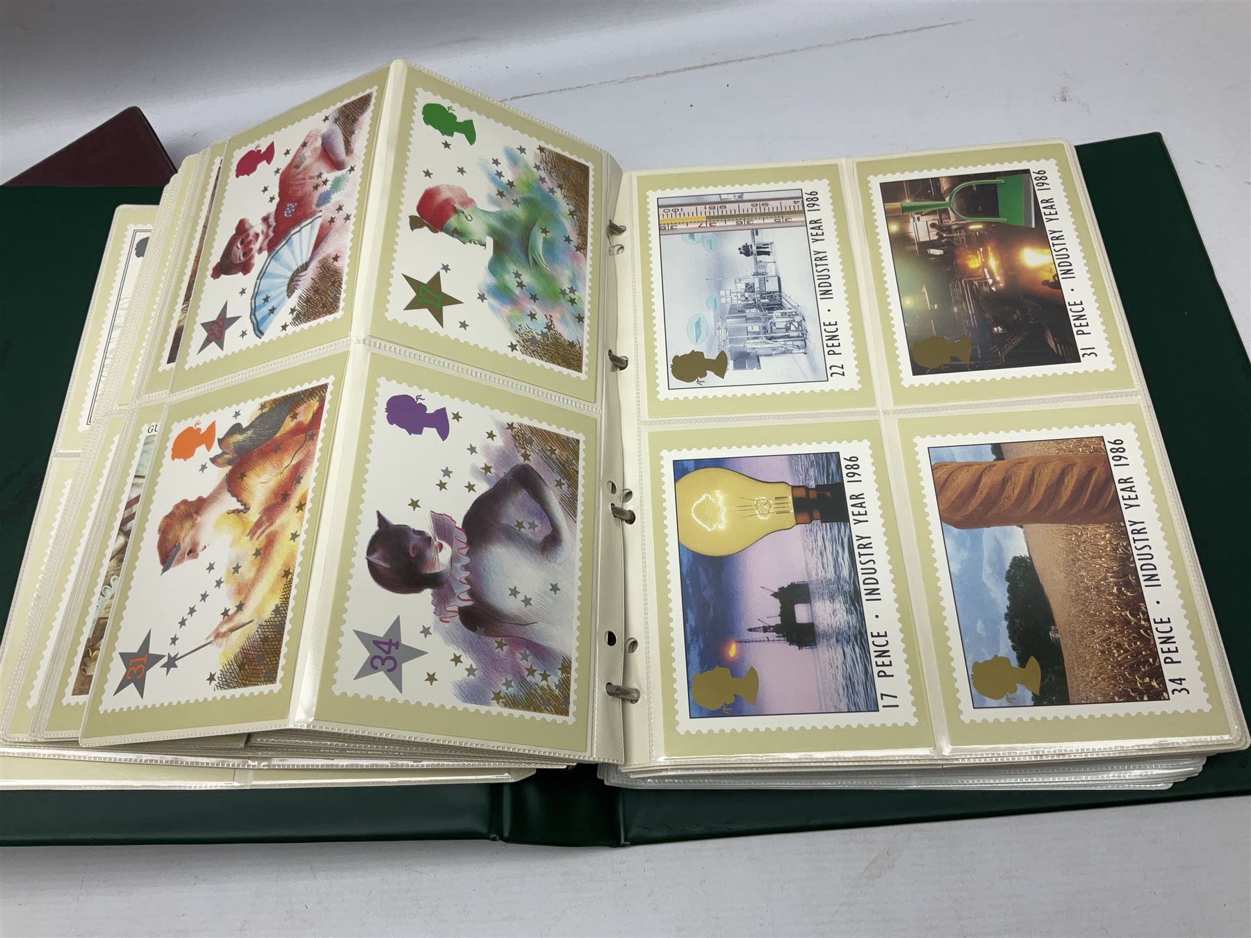 Various Royal Mail PHQ cards, first day covers, World stamps including Poland, Uruguay, Pakistan etc, housed in sixteen albums / folders, in one box