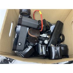 Nikon F-401 camera body, serial no. 2064766, together with Nikon Shutter Speed range, serial no.106395, and other Nikon equipment and camera bodies 