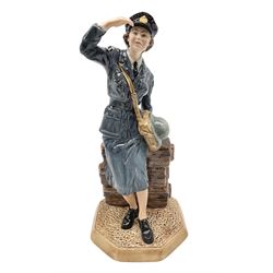 Royal Doulton Women's Auxiliary Air Force Classics figure, modelled by Valerie Annand, HN4554, limited edition no 625/2500, H22cm