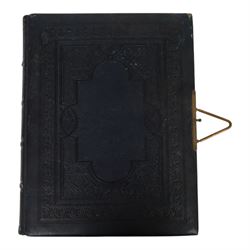 Two Victorian photograph albums, containing a collection of full and portrait Cartes de Visite, photographs and other ephemera