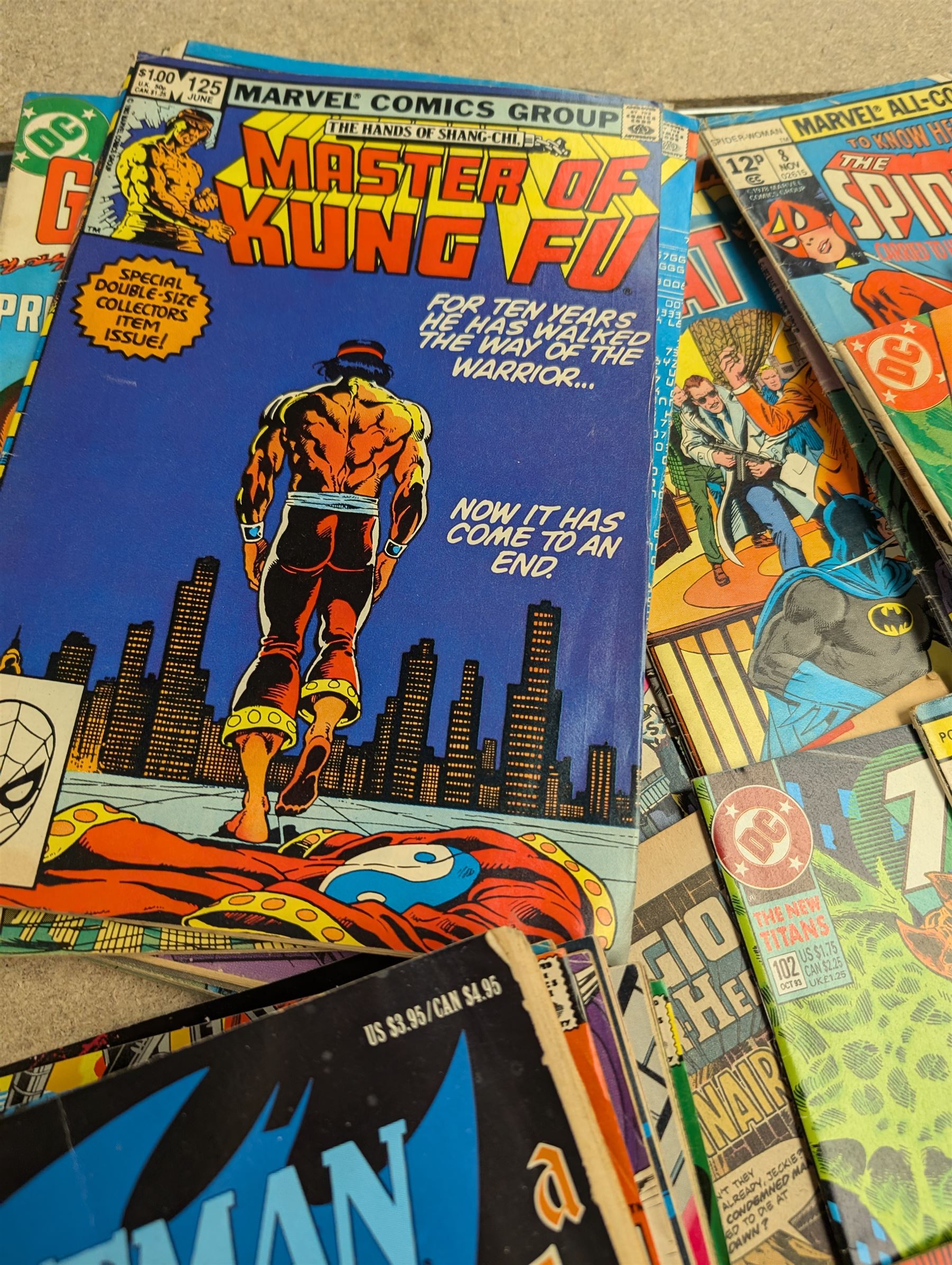 Collection of 1980s and later Marvel and DC comics