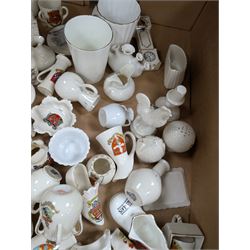 Collection of crested ware including Arcadian, Grafton, Shelley, Gemma, etc