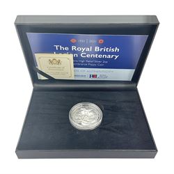 Queen Elizabeth II Cook Islands 2022 'The Royal British Legion Centenary' fine silver proof two ounce ten dollars coin, cased with certificate