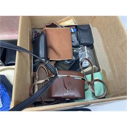 Quantity of cameras, to include Rollei 35 LED compact film camera, Praktica, Polaroid, etc