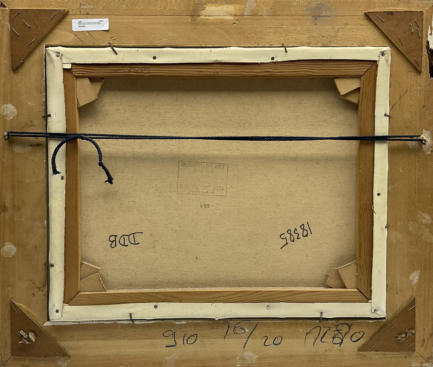 Barbara Gudrun Sibbons (German 1925-): Dutch Estuary Scene, oil on canvas signed 39cm x 49cm