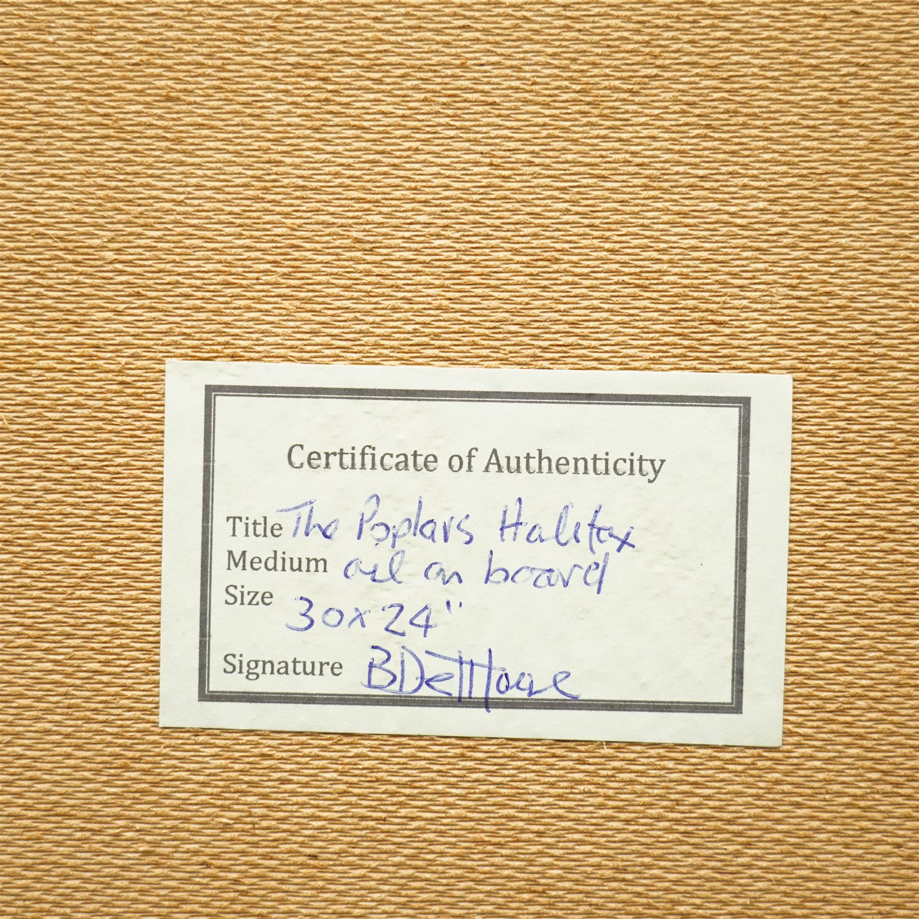 Barry De More (Yorkshire 1948-2023): 'The Poplars Halifax', oil and impasto on board signed and titled verso 76cm x 61cm
Notes: Acclaimed as one of the North's greatest expressionist artists, Barry De More (1948-2023) used a heavy impasto style to transfer his love of Yorkshire landscapes, townscapes and people to canvas. His work sits comfortably in the company of work by Kossoff and Auerbach, selling to collectors in the UK and overseas. De More's work can be found in the permanent collection of work by Northern Artists at Dean Clough, one of the UK's largest contemporary art galleries.