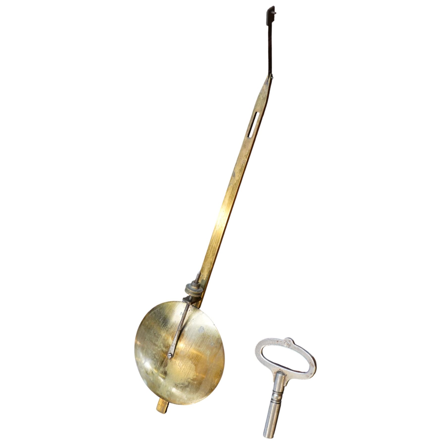 Late 19th century bracket clock with three train movement, Westminster Chimes on eight bells and gong strike, the brass dial inscribed 'Webber Liverpool' with gilt brass mounts in mahogany dome top case with pineapple finial, brass handles and classical columns on compressed circular feet H76cm