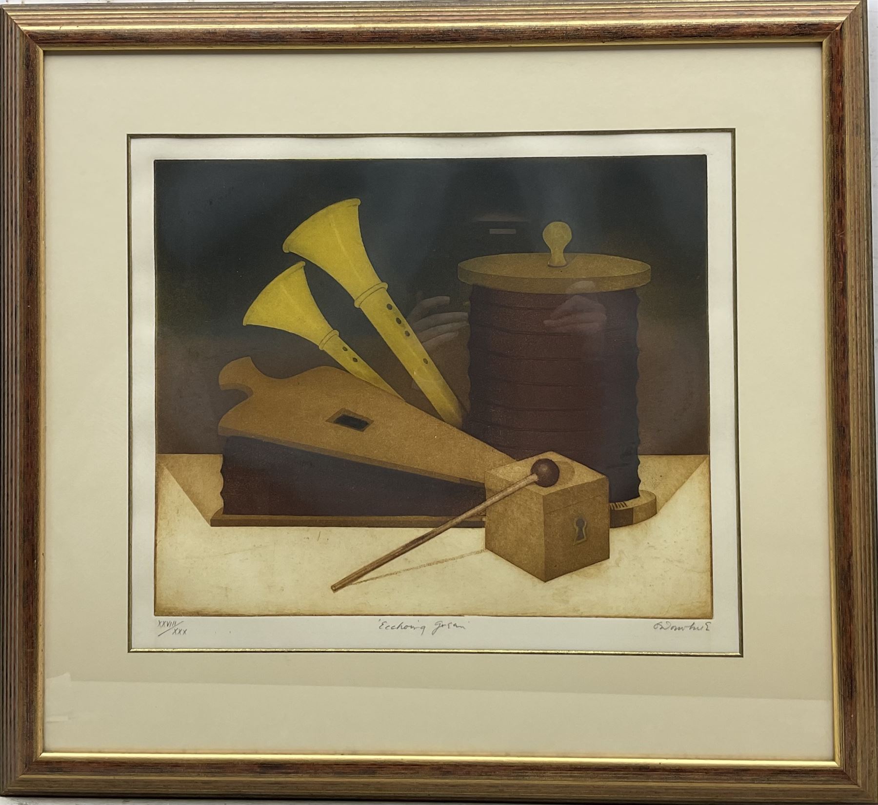 Tighe O'Donoghue (American 1942-2023): 'Echoing Green', etching with aquatint signed titled and numbered 28/30, 37cm x 45cm 