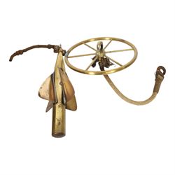 Walkers Patent 'Trident' Ship's log with cherub rotators, contained in original wooden case