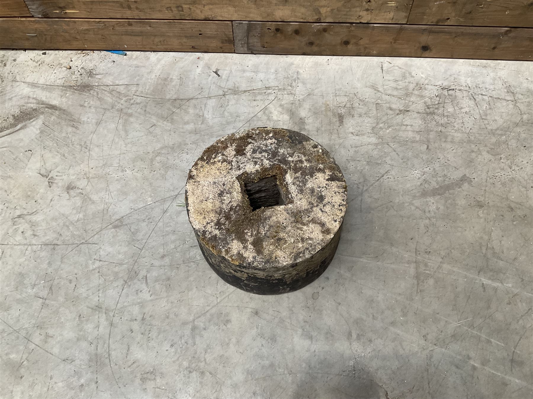 Collection of 9 decorative stone garden objects including sun dial small troughs mill stone and more,