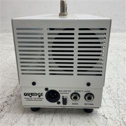 Orange 'Terror Bass' 500 watts Class D Hybrid Bass Amplifier; serial no.03742-0814; L30cm; and Orange 'Voice of the World' SP212 bass cabinet with 2 x 12