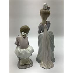 Four Lladro figures, comprising Eskimo Playing no 1195, Best Friend no 7629, All Aboard no 7619 and Constance no 6117, all in original boxes, largest example H24cm