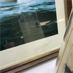 'The Last Moments of HMS Hood', first edition print after Robert Taylor signed in pencil by survivor Ted Briggs, together with a limited edition whisky bottle no. 3/498 commemorating the sinking Notes: the 24th May 2021 marks the 80th anniversary of the sinking of H.M.S. Hood