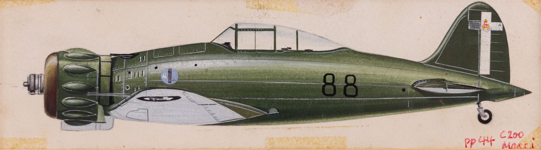 John Batchelor (British 1936-2019): Aircraft Studies, set of eleven gouaches variously signed and inscribed, max 35cm x 52cm (11)